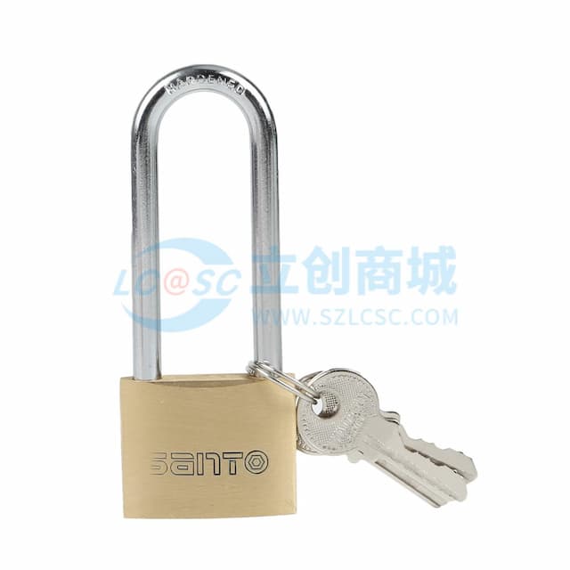santo(赛拓)，砂光长梁铜挂锁，宿舍门锁，防盗窗锁，水电表箱锁，抽屉旅行箱包锁GY35MM，0057实物图