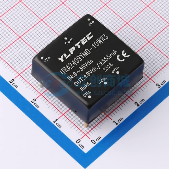 【插件】 DC/DC电源模块，10W，超宽压输入，隔离稳压单路/双路输出实物图