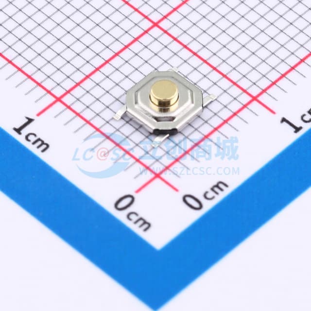 5.1X5.1x2 铜头 260gf轻触开关实物图