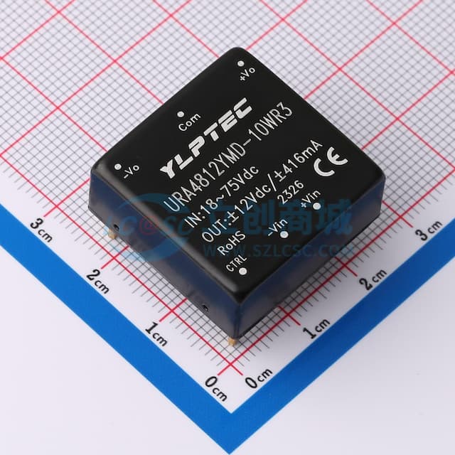 【插件】 DC/DC电源模块，10W，超宽压输入，隔离稳压单路/双路输出实物图