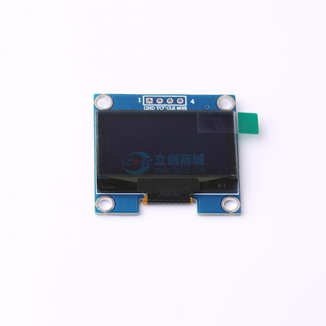 1.3'1.3寸 128*64 OLED显示屏 I2C通讯 SH1106 白光实物图