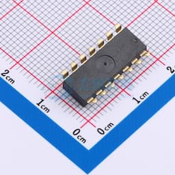 2.54mm间距 7位 贴片高柄 DSIC黑色 拨码开关缩略图