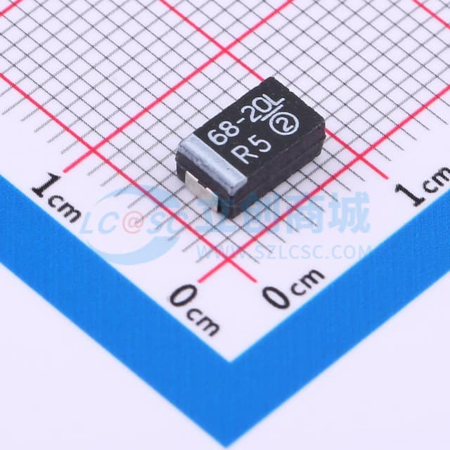 68uF ±10% 20V实物图