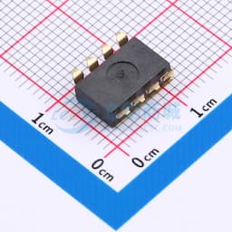 2.54mm间距 4位 贴片低柄 DSIC黑色 拨码开关缩略图