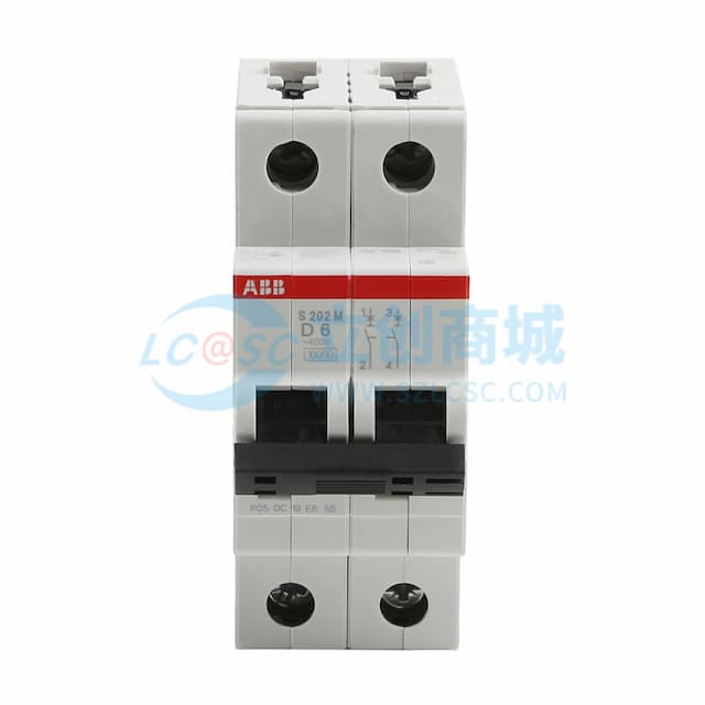 ABB 微型断路器 S202M-D6实物图