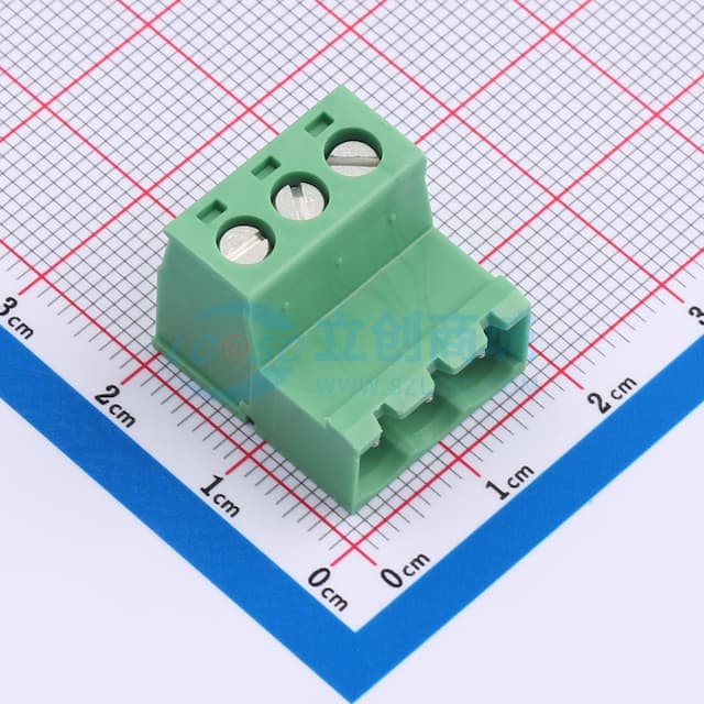 1x3P 5.08mm 排数:1 每排P数:3实物图
