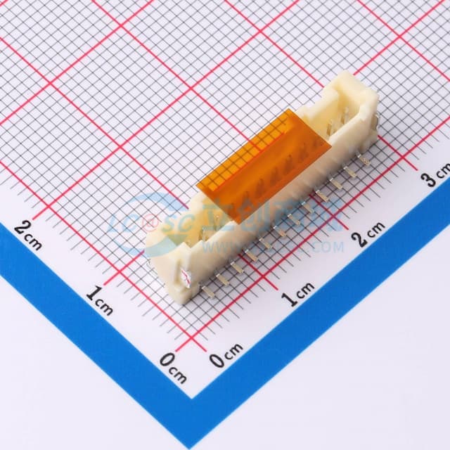 1x12P 间距:2mm 立贴 系列:PA实物图