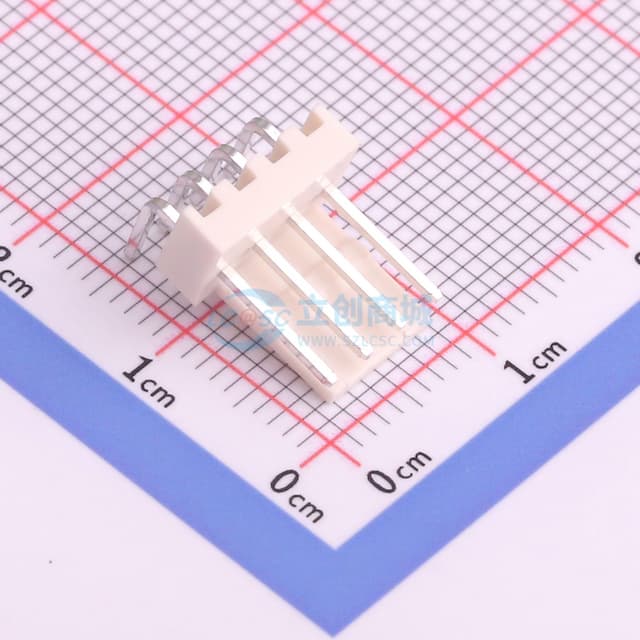 1x4P 间距:2.54mm 弯插 【插件】实物图