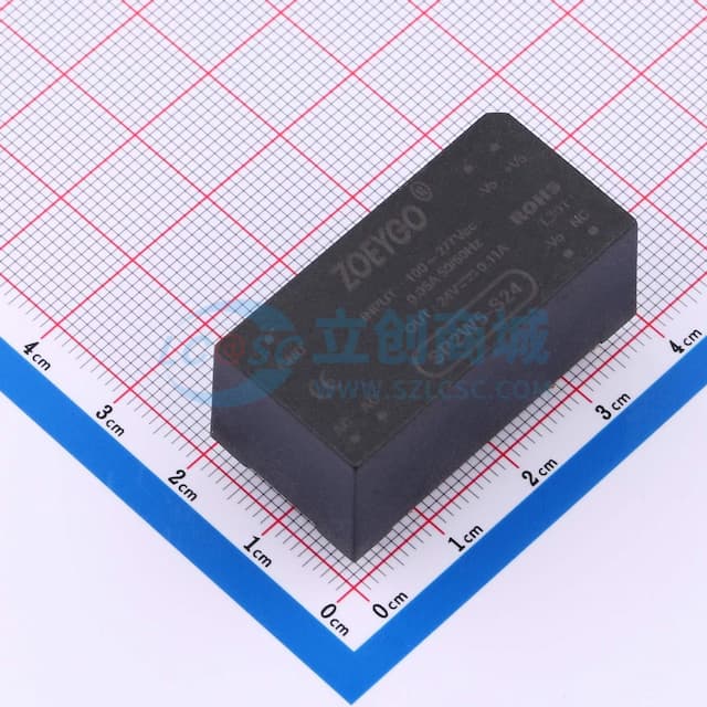 2.5W AC-DC 单路输出模块电源实物图