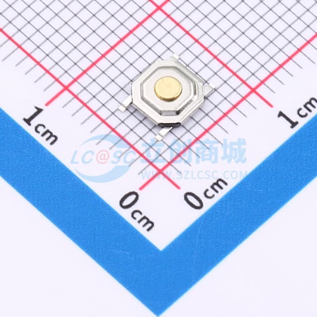 5.1X5.1x1.5 铜头 260gf轻触开关实物图