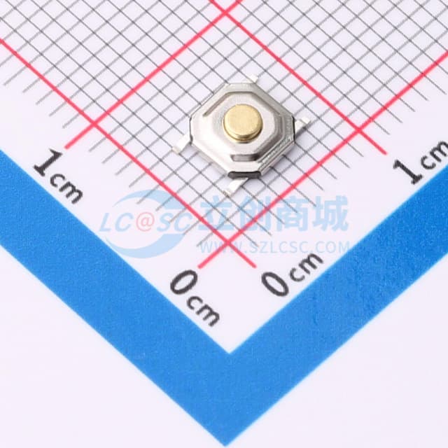 5.1X5.1x1.7 铜头 160gf轻触开关实物图