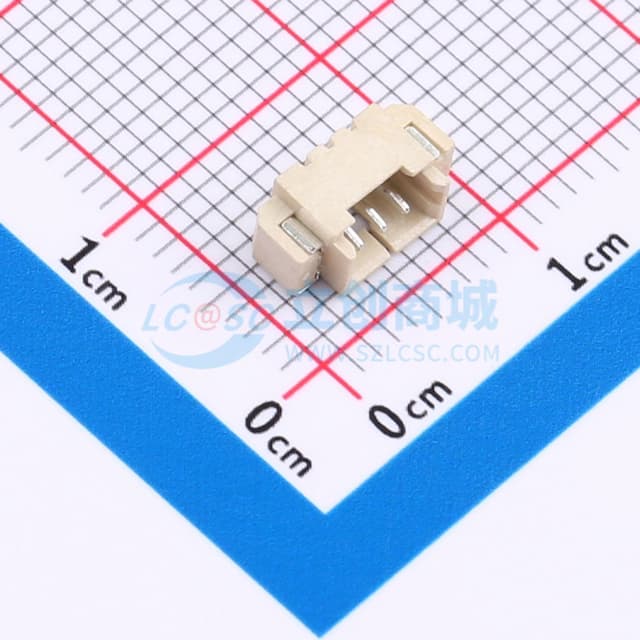 1x3P 间距:1.25mm 卧贴实物图