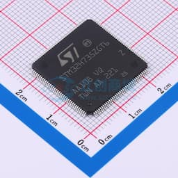 高性能和带 DP-FPU 的 DSP、配备 1 MByte 闪存和 564 KBytes RAM 的 Arm Cortex-M7 微控制器、550 MHz CPU、L1 缓存、外部内存接口、SMPS、包括加密加速器在内的外围设备子集缩略图
