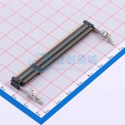 SO DIMM 插座，双倍数据速率（DDR）2，堆叠高度5.2 mm，直角模块方向，200针脚缩略图