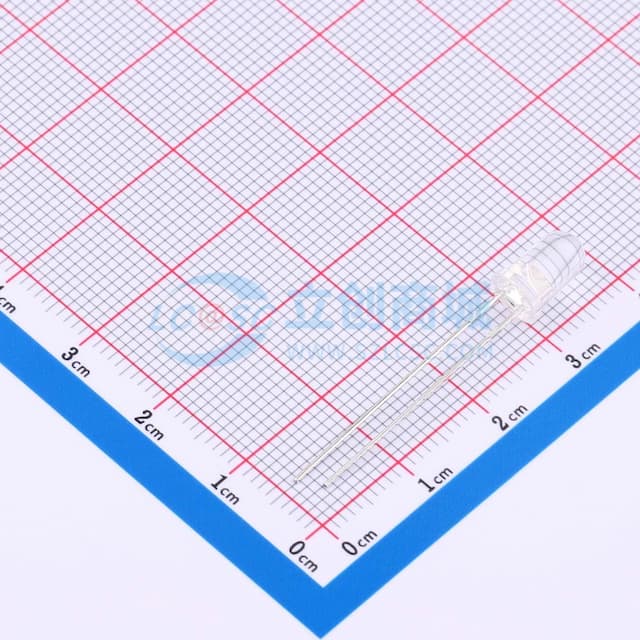 红外类940红外发射管5mm圆头有边实物图