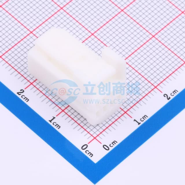白色 汽车连接器2.2mm间距(1376352-1,1717103-1)公HSG,PBT料, 08P实物图