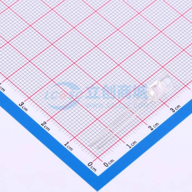 850红外发射管5mm圆头有边实物图