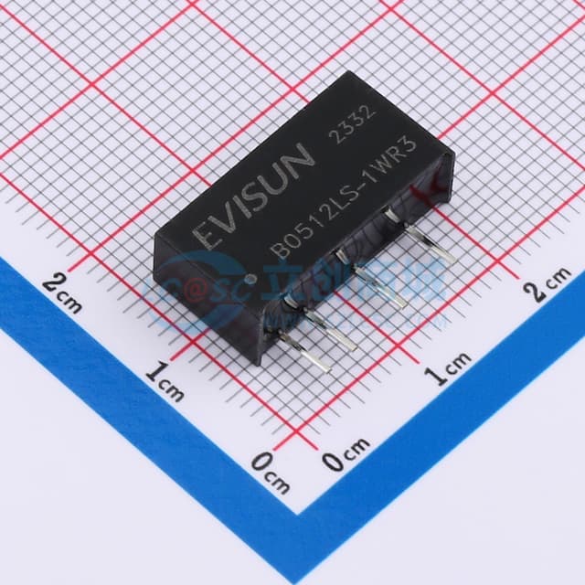 【插件】DC/DC直流转直流隔离1500Vdc电源模块5V转12V 1W实物图