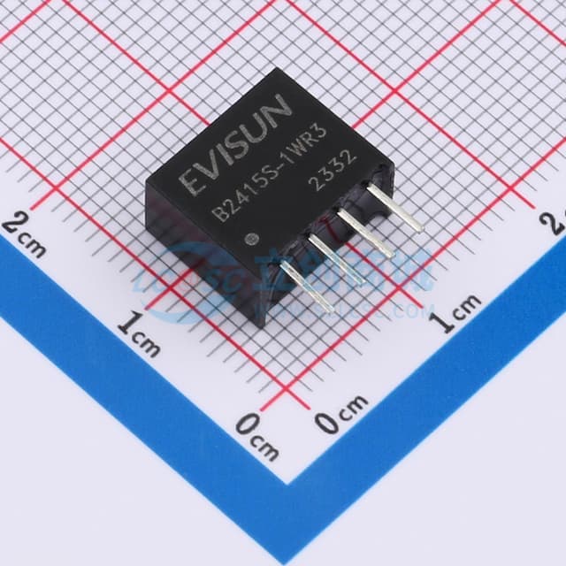 【插件】DC/DC直流转直流隔离1500Vdc电源模块24V转15V 1W实物图