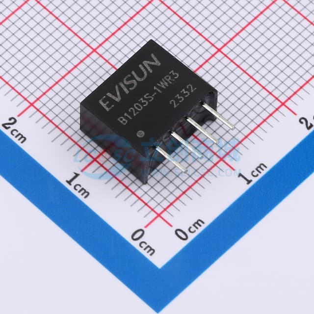 【插件】DC/DC直流转直流隔离1500Vdc电源模块12V转3.3V 1W实物图