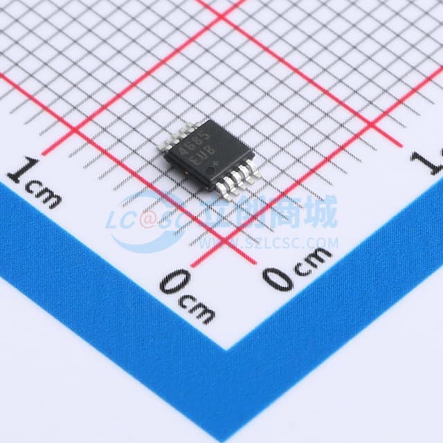 0.5Ω/0.8Ω、低电压、双路SPDT模拟开关，UCSP封装实物图