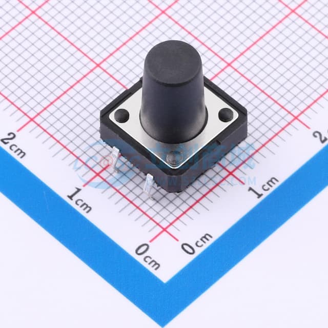 12*12*13mm 立插 轻触开关实物图