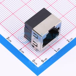 弯插 不带LED 网口 RJ55单口半包 H=13.2 不锈钢壳缩略图