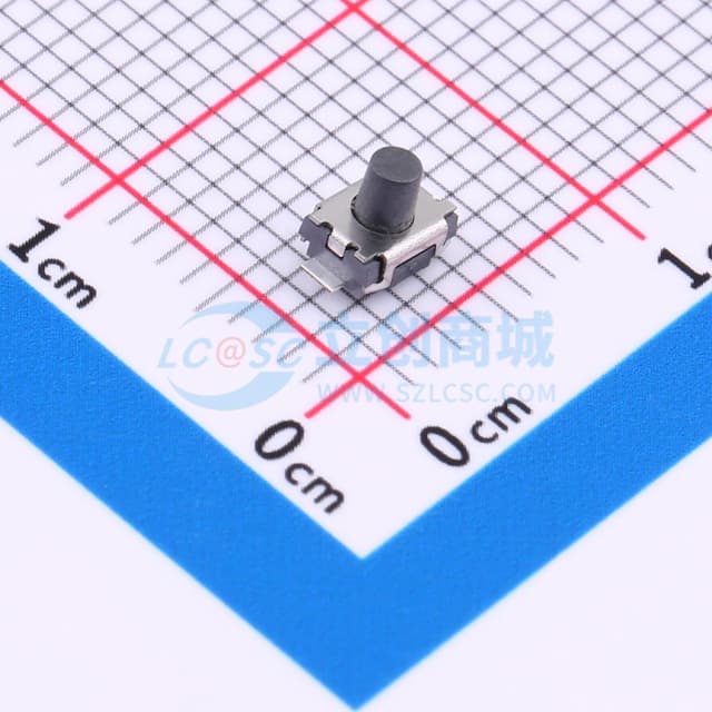 4*3*3.5mm立贴有柱轻触开关250gf实物图