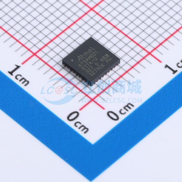 ATSAMD21E17A-MUT实物图