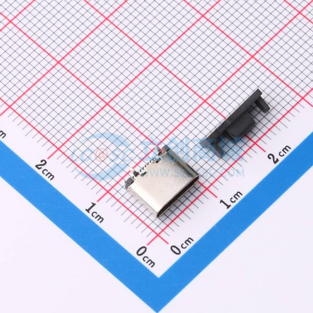 Type-C 母 立贴实物图