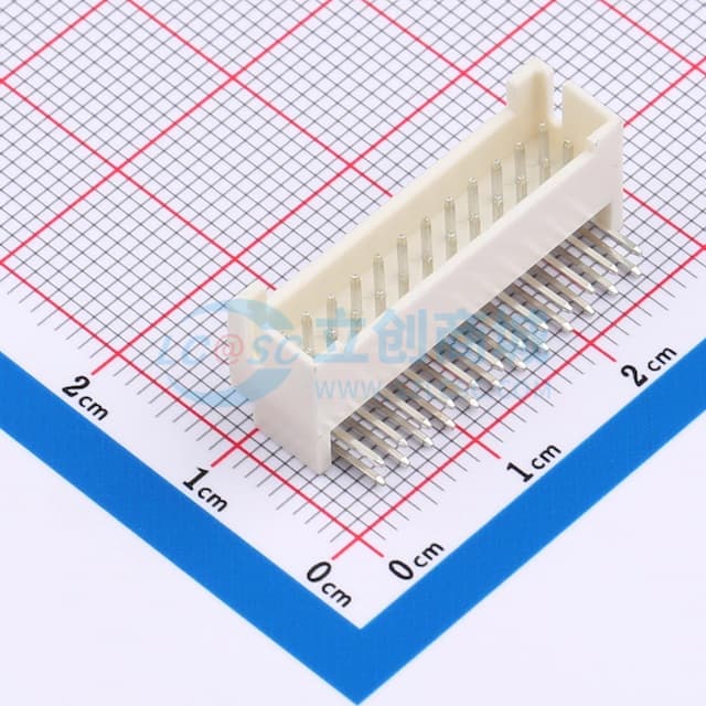 【插件】2x12P 间距:2mm 弯插实物图