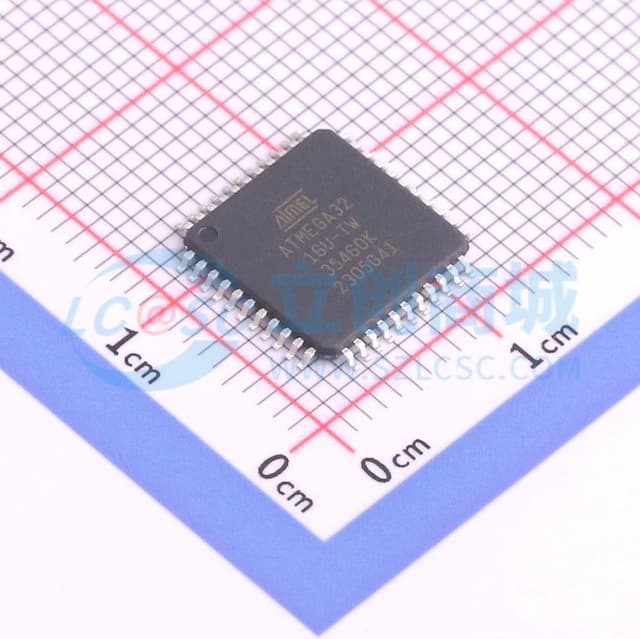 8位AVR微控制器，带有32K字节系统内可编程闪存实物图