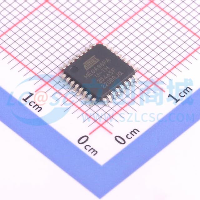 基于AVR增强型RISC架构的低功耗CMOS 8位微控制器实物图