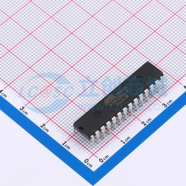 8位微控制器，带8KB系统内可编程闪存【插件】实物图