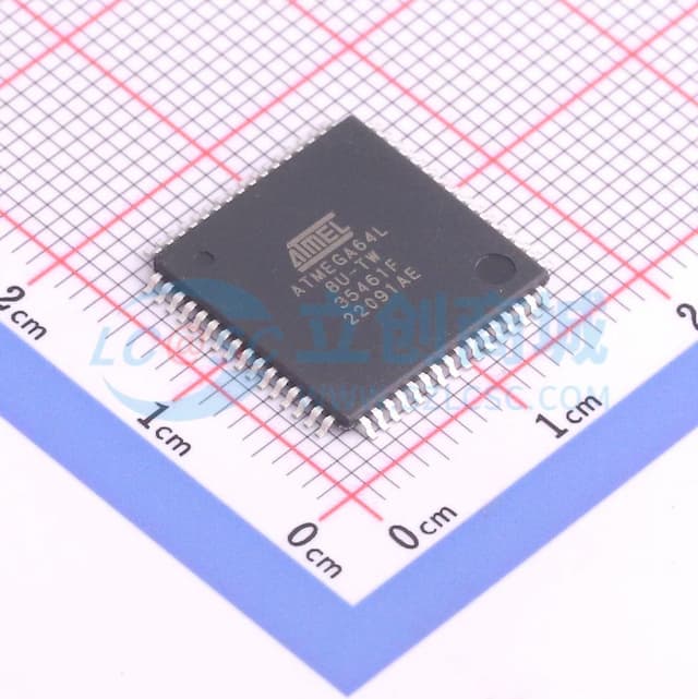 ATMEGA64L-8AU实物图