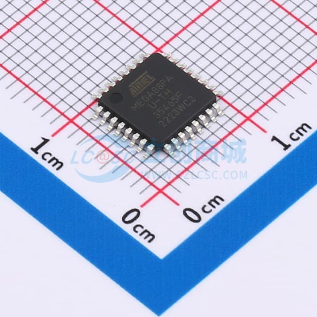 基于AVR增强型RISC架构的低功耗CMOS 8位微控制器实物图