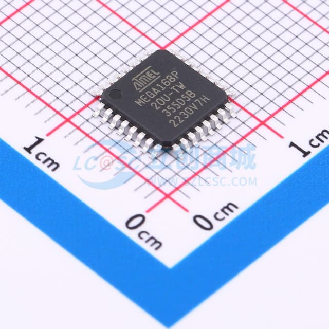 ATMEGA168P-20AU实物图