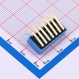2.54mm间距 7位 琴键式 90度弯插侧拨 蓝色 拨码开关缩略图