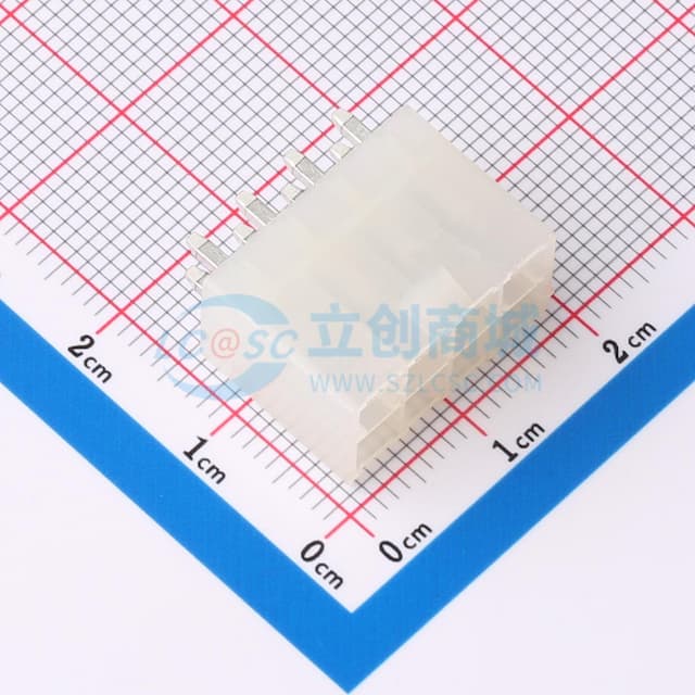 2x4P 间距:4.2mm 直插 系列:Mini-Fit(MX 4.2)实物图