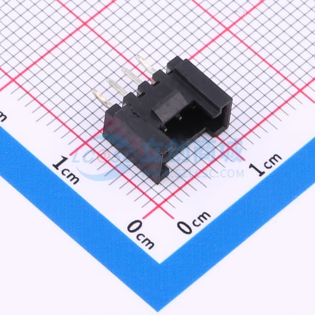 【插件】黑色 1x4P 间距:2mm 直插 系列:HY实物图
