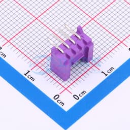 紫色 1x4P 间距:2mm 弯插 系列:HY缩略图