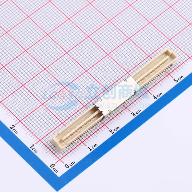 AMP宏致同款BTB板对板PH0.8-2*60P/120PIN公座 合高5.0MM实物图