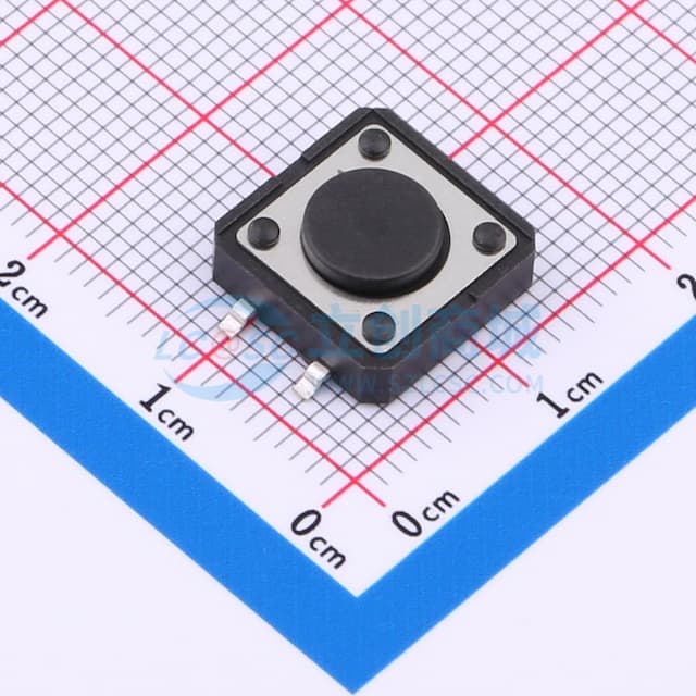 12*12*4.3mm 立贴 轻触开关实物图