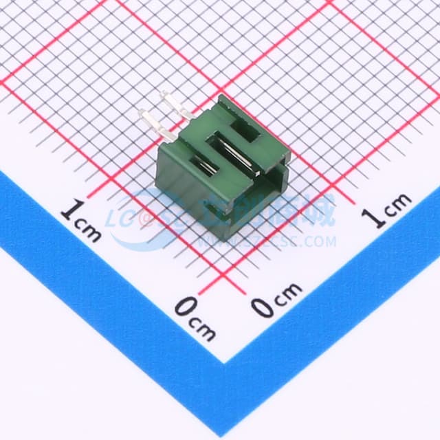 绿色 1x2P 间距:2mm 直插 系列:PH实物图