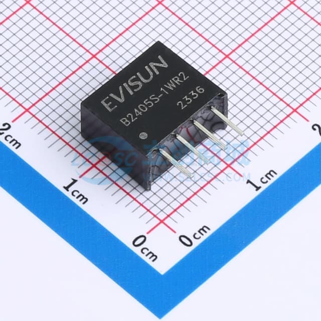 【插件】DC/DC直流转直流隔离1500Vdc电源模块24V转5V 1W实物图