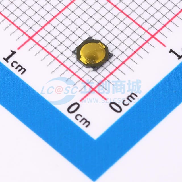 薄膜开关 3.7*3.7*0.35mm耳机锅仔按键 160力度 平脚实物图
