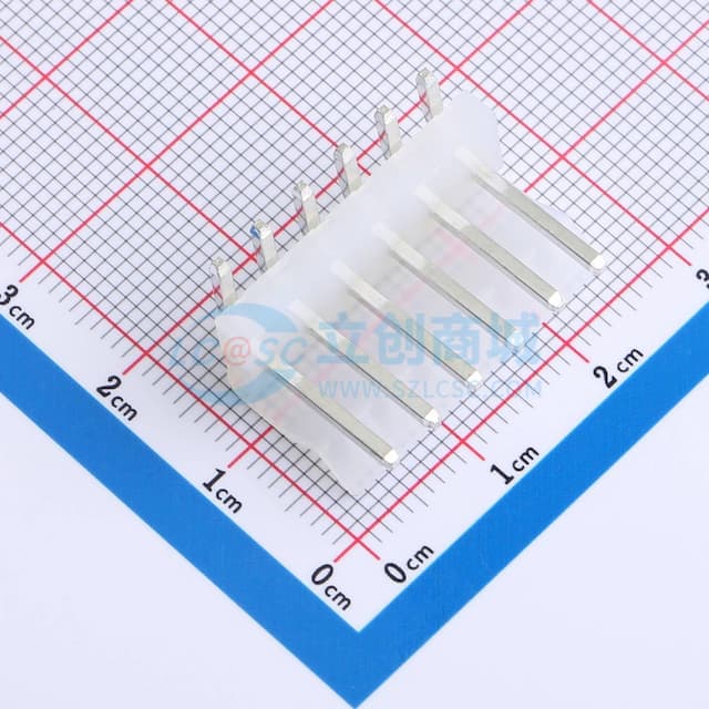 【插件】 CH3.96-6P弯针透明不耐温实物图