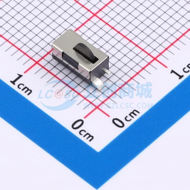 小型微动开关 2脚贴片 圆黑柄 自复位实物图
