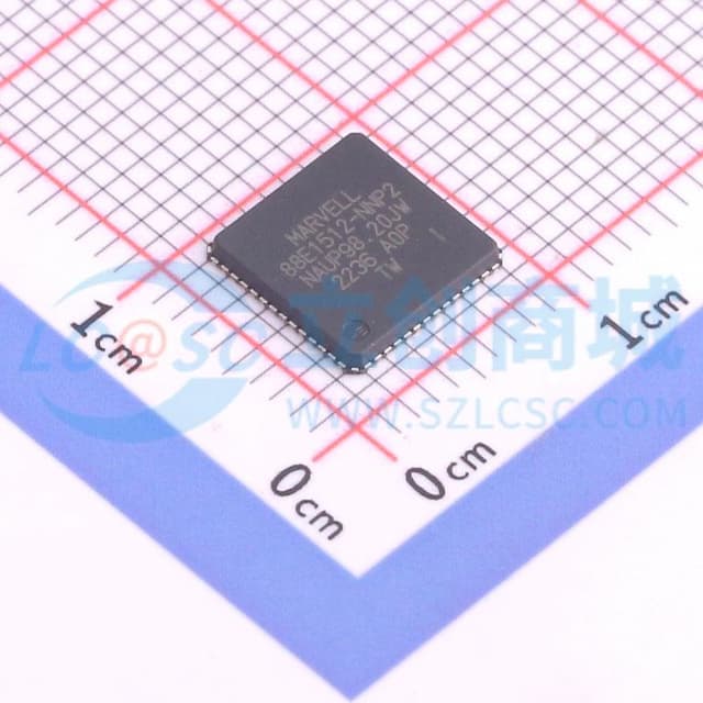 Alaska 88E1512/88E1514 集成 10/100/1000 Mbps 能效以太网收发器实物图