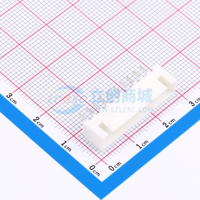 白色 2.54-10P直针带扣 白色不耐温实物图